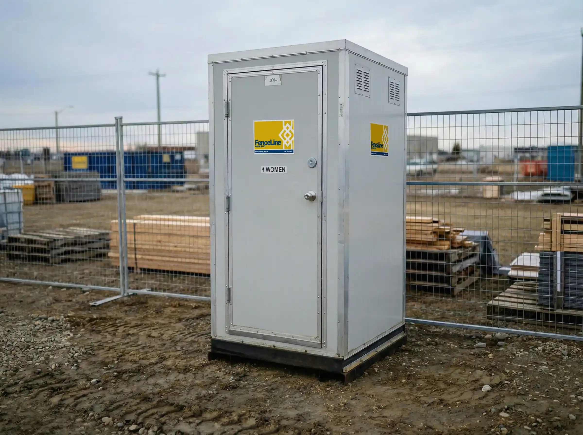 Hard wall toilets for high-traffic or long-term sites
